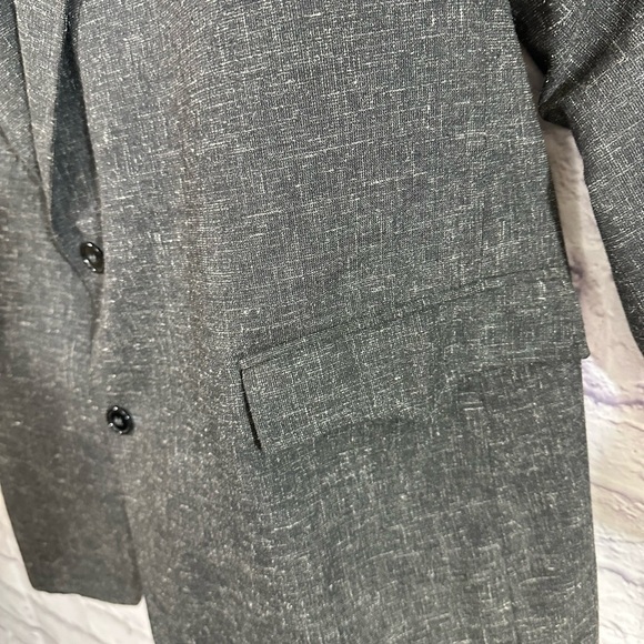 Circle S Men’s Dallas TX Cowboy Blazer 2 Button Gray S 48L Pre-Owned Made in USA - Picture 2 of 12
